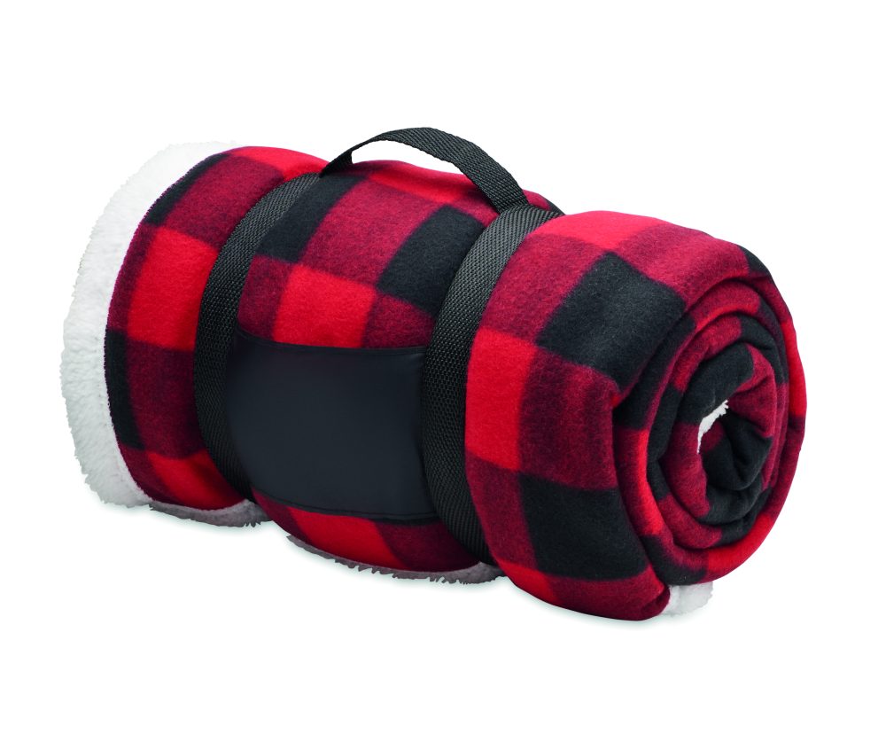 Koc polarowy sherpa RPET - obrazek 5