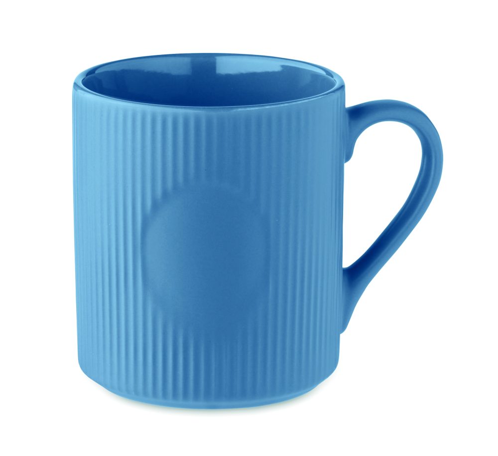 Kubek ceramiczny w prążki 340 m - obrazek 3