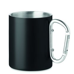 Metalowy dwuścienny kubek300ml