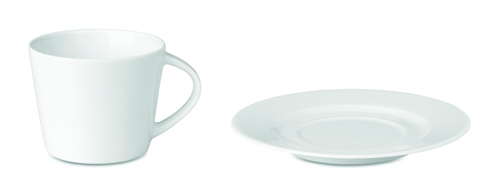 Kubek cappuccino i talerzykiem - obrazek 3